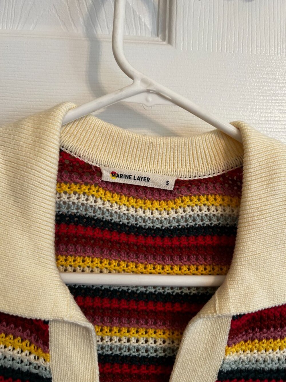 Marine Layer Spencer Polo Sweater Size S - Picture 4 of 5